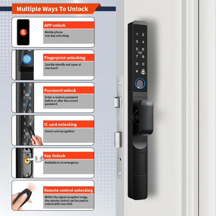 Электрический алюминий скользящий короткий ручка замок дверной дверь