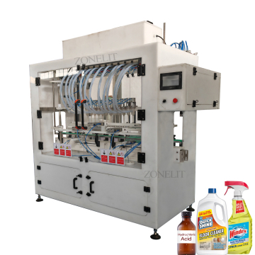 Servo Control Automatic Acid Filling Machine for Toilet Cleaners and Chemicals