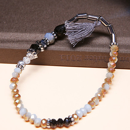Donne gioielli perline nappa Stretch Bracciale braccialetto della perla di DIY