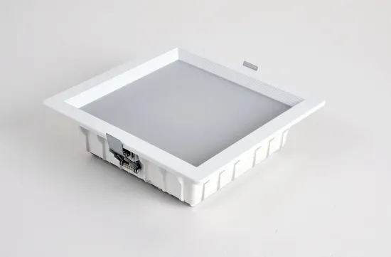 White Anodized Square 24w Led Cob Downlight 2000lm Non Adjustable