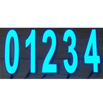 Customizable Large Size EL Panel Backlights in Various Shapes, Including 0-9 Numbers: Bright and Flashting LED EL Lights