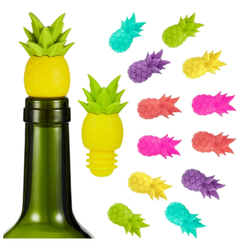 Bouteille de bouteille de vin de silicone drôle d&#39;ananas en silicone