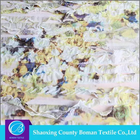 China Manufacturer Top selling Custom Print stretch polyester fabric
