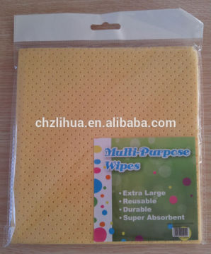 Needle-punched+PU coating nonwoven fabric car cleaning wipes