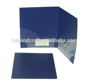 stationery portfolio Letter size poly PP two pocket folder