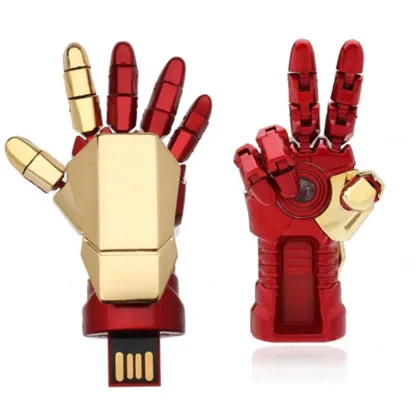 Fashion Iron Man Hand Palm-LED Usb Flash Drive