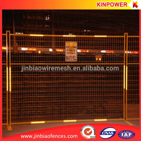 Construction used temporary fence