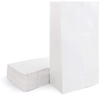 Paper Lunch Bags White Durable Kraft Paper Bags