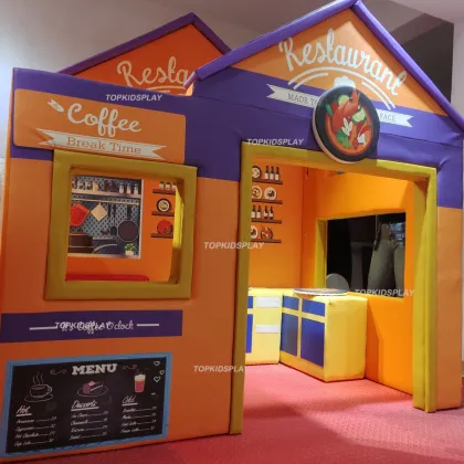 Custom Post Office-Themed Children's Role Play House for Indoor Playgrounds