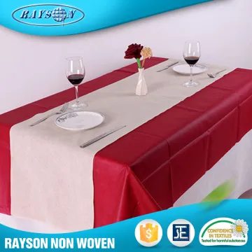 China Online Selling Protect Table Cover Red Spunbond Pp Nonwoven