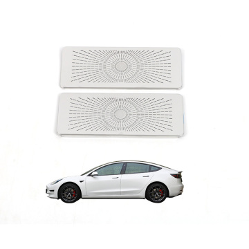 OEM 자동차 스테인리스 스틸 내부 액세서리 Tesla 2019 모델 3 밑바닥 공기 콘센트 혼 커버