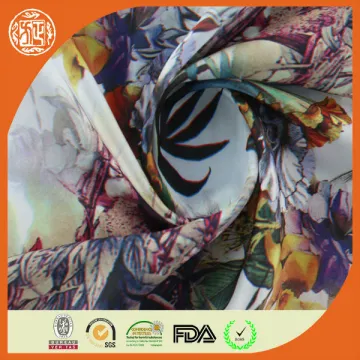 Hot sale digital printed Poly Wholesale satin chiffon fabric