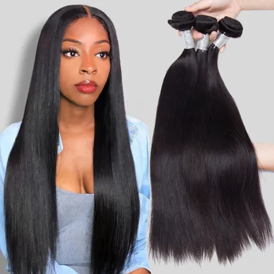 Hot Sale Straight Raw Virgin Brazilian Hair Bundle Cuticle Aligned Indian Hair Vendor Unprocessed Human Hair Bundles
