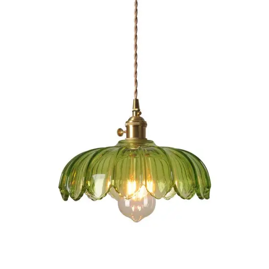 INSHINE Green Retro Aesthetically Pendant Light