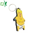 Gantungan Kunci Dalam Jumlah Besar Kustom Kartun Soft PVC Keyring