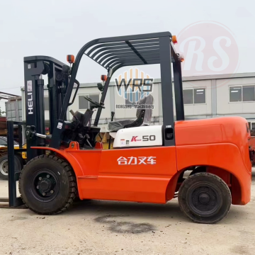 Gebruikte heli 5 -ton diesel vorkheftruck - 90% nieuwe heli k50 te koop