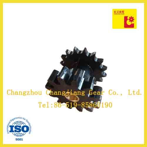 The Combinatin of Sprocket and Spur Gear with Copper Brush