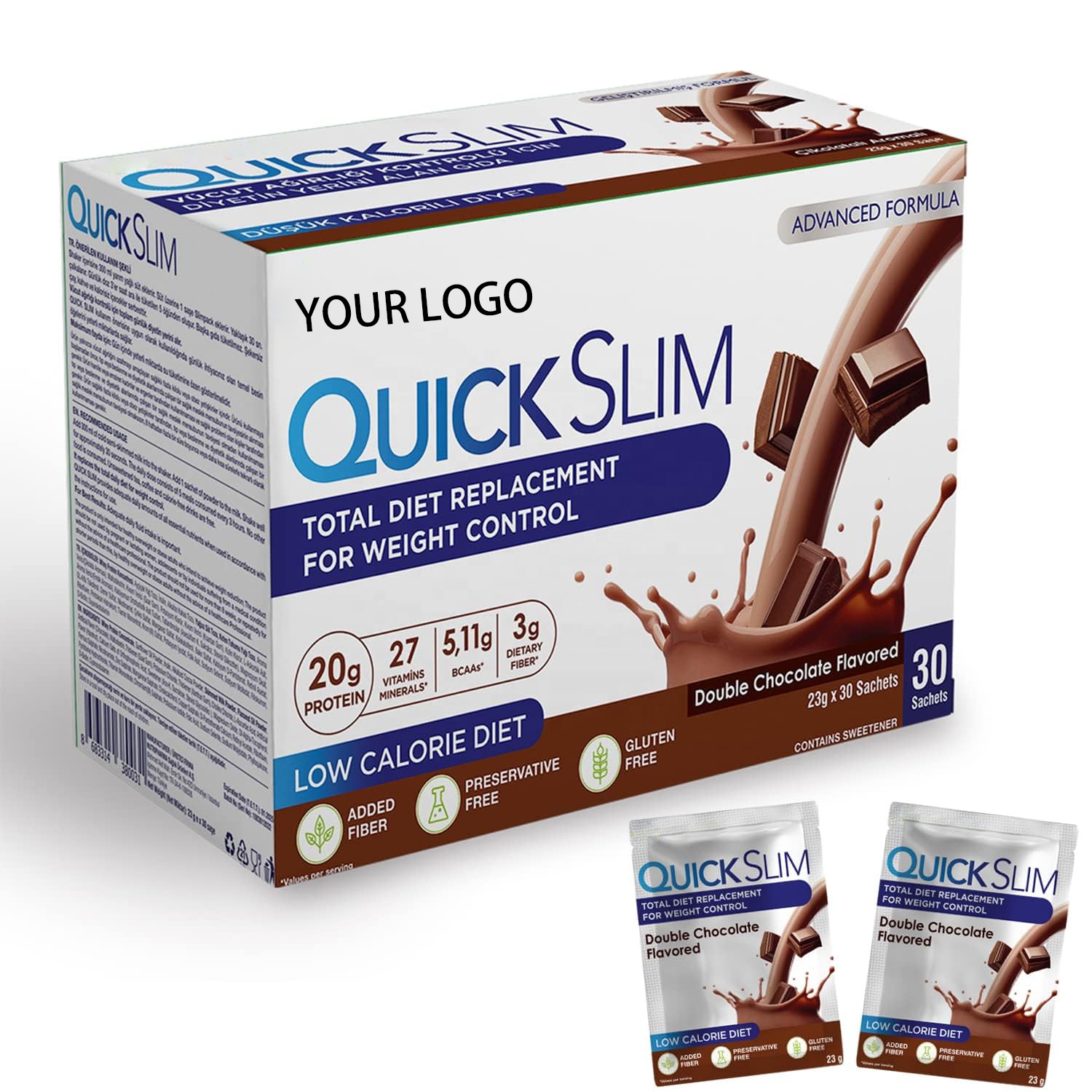 Chocolate Flavor Quick Slim Powder Weight Loss Powder