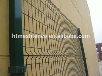square post green wire mesh fences fence panel/ PVC COATED MESH WIRE FENCING PANEL 183cm height