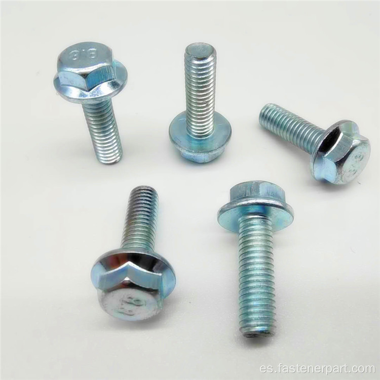 pernos de brida hexagonal con tornillo de diente acolchado