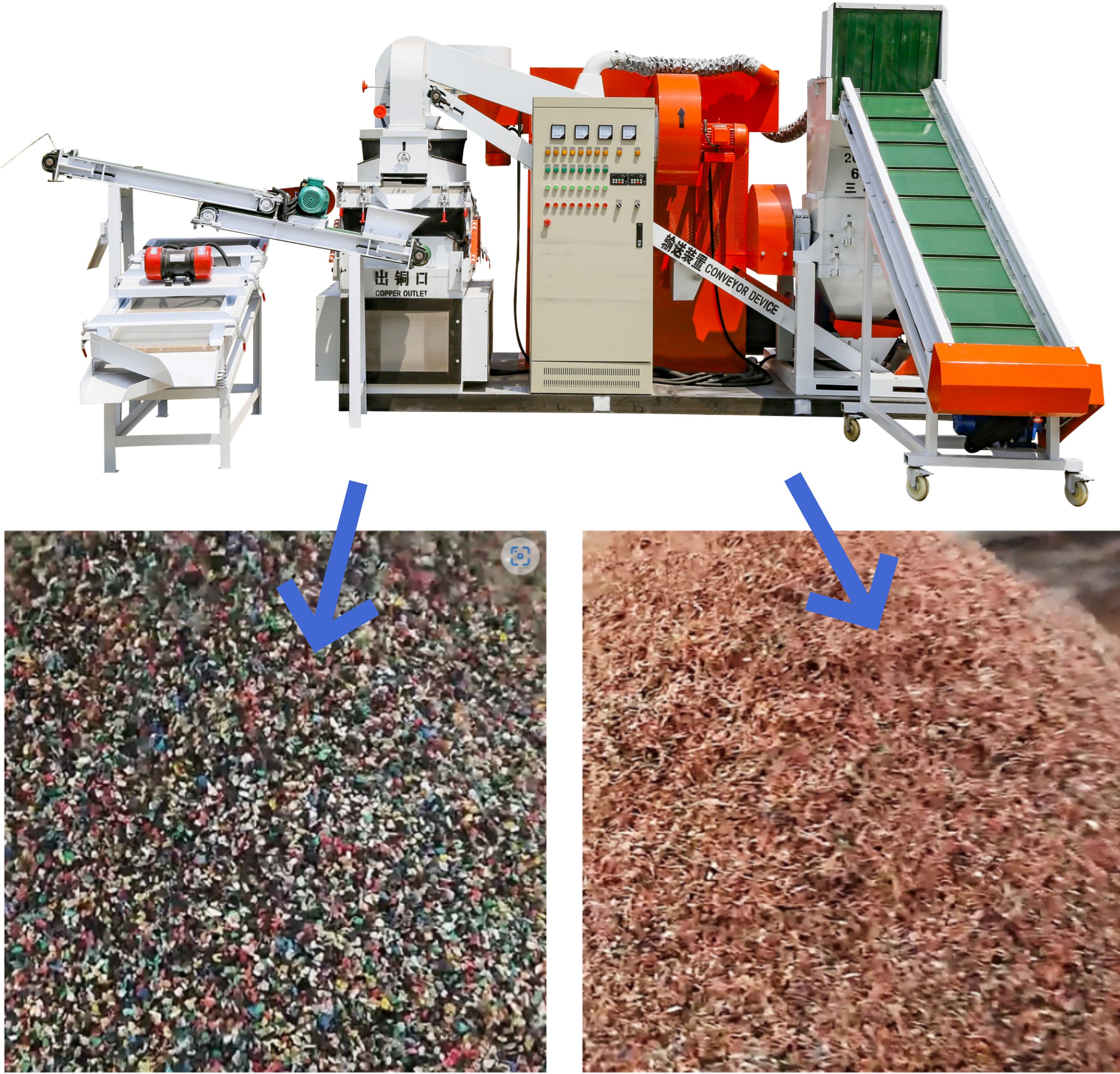 COPPER QIRE GRANULATOR