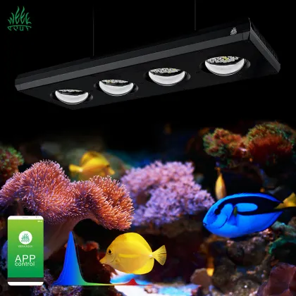WEEK AQUA Z400SEA LED Dimmable Smart App Control Aquarium Light for Saltwater Tanks