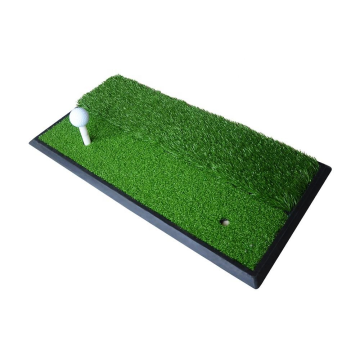 Dual-Turf Golf Hitting Mat with Rubber Backing