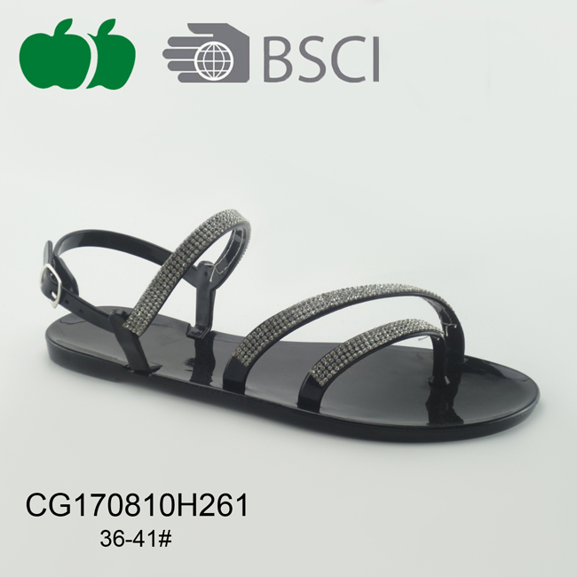 Ladies Good Quality Fashion Pvc Sandals