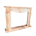 Rococo Reverie Hand-Carved Carrara Marble Fireplace Mantel