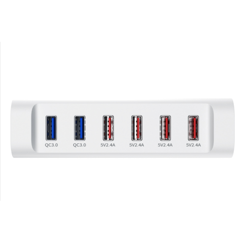 Portable USB Charger QC3.0 6-Ports Charging Station