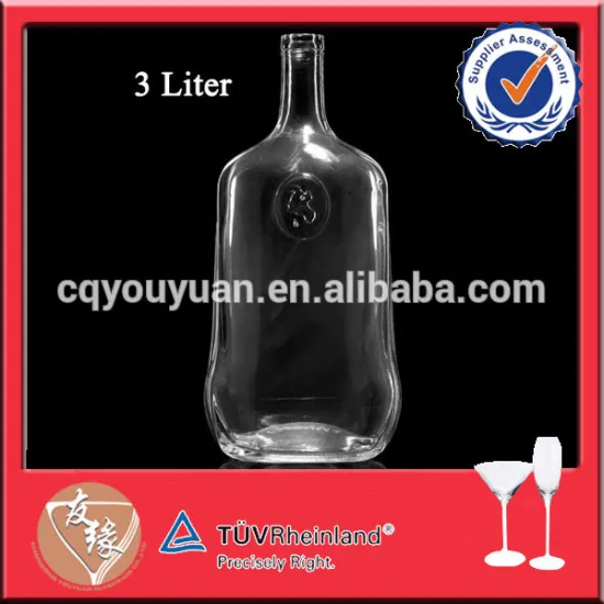 3L volume large glass bottle manufacturing plant