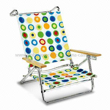 Portable Beach Chair with Canopy and Aluminum Tube