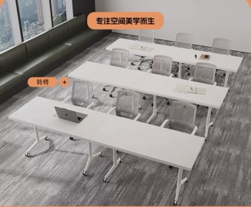 Foldable Training Desk with Wheels