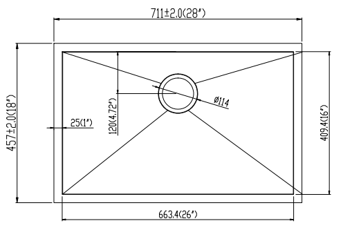 28''18''10'' Line Drawing