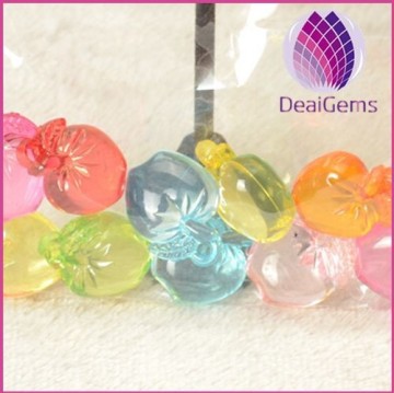 12mm Acrylic Mix Colors Crystal Apple Beads for Kids Diy Jewelry
