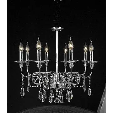 Modern Crystal Candle Chandelier Lighting Fixtures Interior