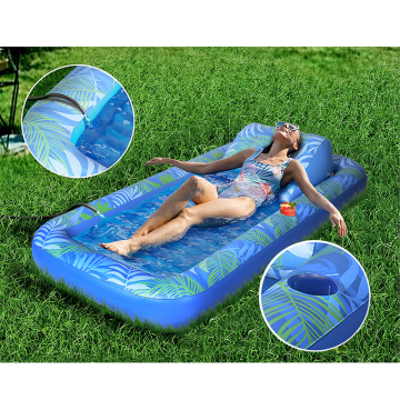 Lunger de piscina de bronceado Inflable Float Sun Tan Tub
