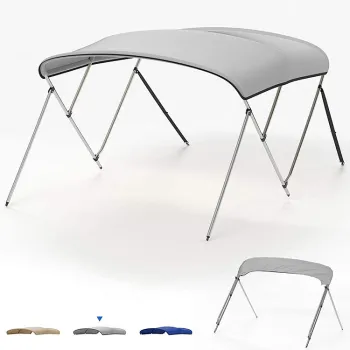 Custom Good Quality Boat Cover for Summer with Air Valve Adaptor for Bimini Top