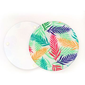 Transparente runde Glas Coaster - Heißverkaufsfabrikpreis