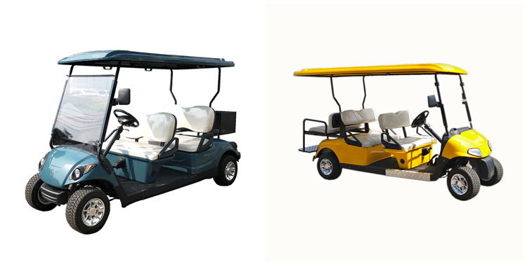 4 Seaters Golf Carts With 2 Rear Seats