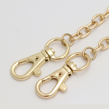 Custom Metal Wallet Chains with Logo & Gold Dog Collars