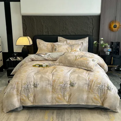 Durable Cotton Bedding Set with Smooth Texture - Four Piece Set