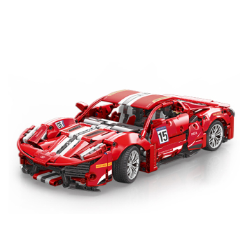 2022 New MY88304 1:14 Scale Ferrari 488 Pista Toy Building Set for Kids