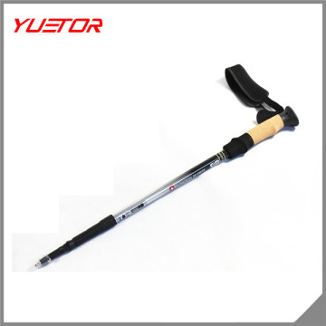 GS approved 4 SECTIONS HOT SELLING DURAMIN 7075 cork handle nordic WALKING POLES