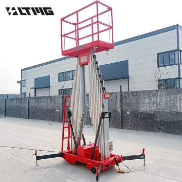LTMG Hydraulic Aerial Work Platform Man Lift 200kg 12m Telescopic Single Mast
