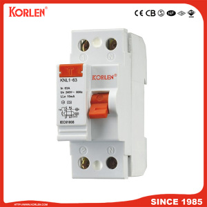 Residual Current Circuit Breaker KNL1-63 3KA SEMKO 4P