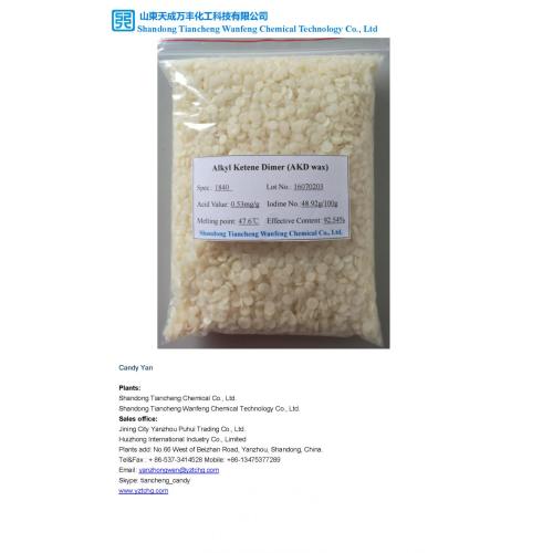 AKD Wax For Paper Making Chemicals AKD Neutral sizing agent