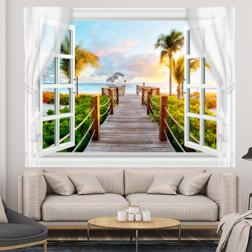 3D dust proof partition tapestry