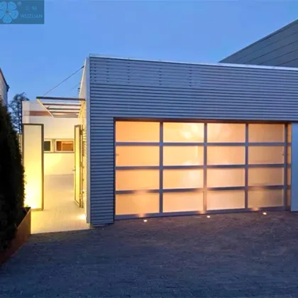 See-through garage door