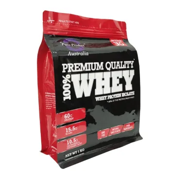 Custom Food Grade Aluminum Foil Stand Up Pouch for Whey Protein Powder Packaging